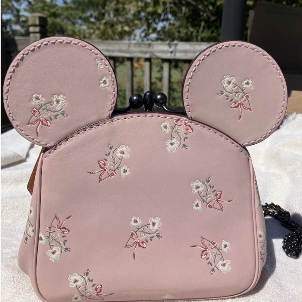 Coach Disney X Minnie Mouse Leather Kisslock Bag 69179 - Picture 3 of 16
